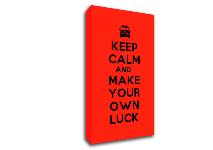Keep Calm Luck Canvas Wall Art