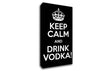 Kitchen Quote Keep Calm Vodka Canvas Wall Art