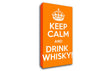 Kitchen Quote Keep Calm Whisky Canvas Wall Art