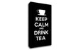 Kitchen Quote Keep Calm Drink Tea Canvas Wall Art