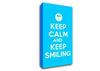 Keep Calm Keep Smiling Canvas Wall Art