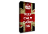 Keep Calm And Carry On Flag Canvas Wall Art