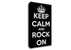 Keep Calm And Rock On Canvas Wall Art