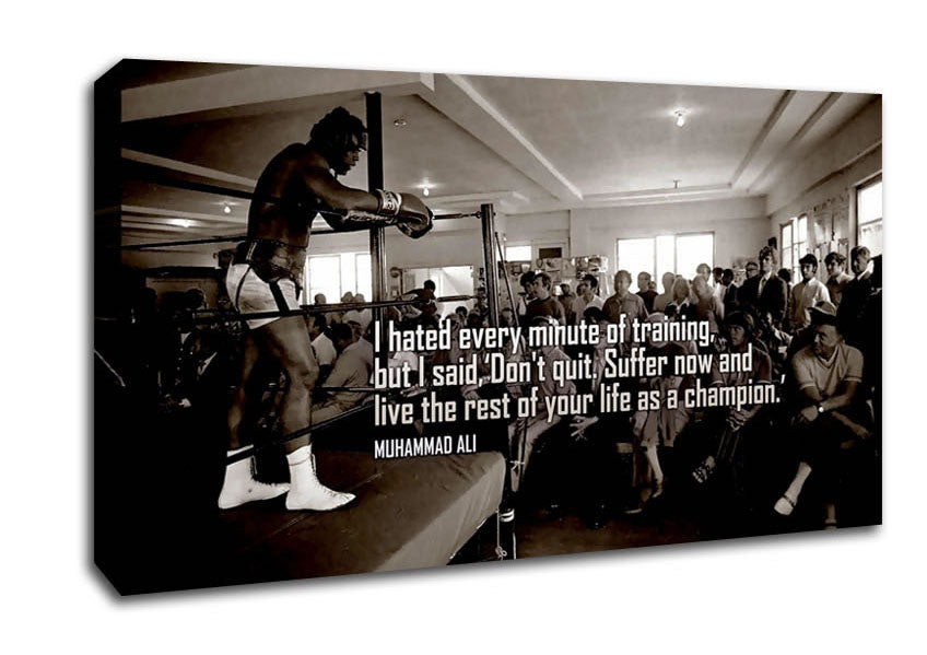 Motivational Quote Muhammad Ali Motivational Canvas Wall Art