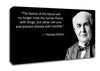 Motivational Quote Thomas Edison Canvas Wall Art