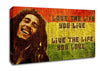 Music Quote Bob Marley Love The Life Canvas Wall Art