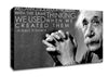 Motivational Quote Einstein Thinking Canvas Wall Art