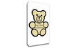Nursery Quote My First Teddybear White Canvas Wall Art