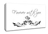 Love Quote Forever With You White Canvas Wall Art