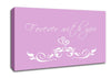 Love Quote Forever With You Pink Canvas Wall Art