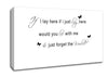 Music Quote If I Lay Here Snow Patrol 2 White Canvas Wall Art