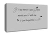 Music Quote If I Lay Here Snow Patrol 2 Grey Canvas Wall Art