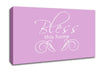Home Quote Bless This Home Pink Canvas Wall Art