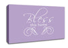 Home Quote Bless This Home Lilac Canvas Wall Art