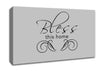 Home Quote Bless This Home Grey Canvas Wall Art