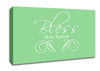 Home Quote Bless This Home Green Canvas Wall Art