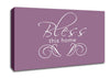 Home Quote Bless This Home Dusty Pink Canvas Wall Art