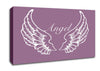 Angel Wings Dusty Pink Canvas Wall Art
