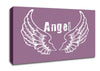 Angel Wings 2 Dusty Pink Canvas Wall Art