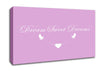 Nursery Quote Dream Sweet Dreams Pink Canvas Wall Art