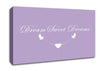 Nursery Quote Dream Sweet Dreams Lilac Canvas Wall Art