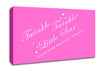 Nursery Quote Twinkle Twinkle Little Star 2 Vivid Pink Canvas Wall Art