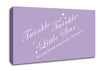 Nursery Quote Twinkle Twinkle Little Star 2 Lilac Canvas Wall Art
