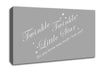 Nursery Quote Twinkle Twinkle Little Star 2 Grey White Canvas Wall Art