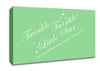 Nursery Quote Twinkle Twinkle Little Star 2 Green Canvas Wall Art