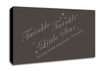 Nursery Quote Twinkle Twinkle Little Star 2 Chocolate Canvas Wall Art