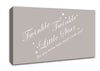Nursery Quote Twinkle Twinkle Little Star 2 Beige Canvas Wall Art