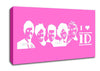 Music Quote I Love 1 Direction Vivid Pink Canvas Wall Art