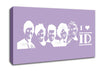 Music Quote I Love 1 Direction Lilac Canvas Wall Art