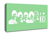 Music Quote I Love 1 Direction Green Canvas Wall Art