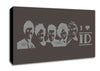Music Quote I Love 1 Direction Chocolate Canvas Wall Art