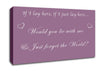 Music Quote If I Lay Here If I Just Snow Patrol Dusty Pink Canvas Wall Art