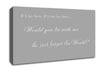 Music Quote If I Lay Here If I Just Lay Here Snow Patrol Grey White Canvas Wall Art