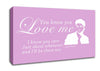 Music Quote You Know You Love Me Justin Bieber Pink Canvas Wall Art