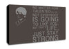 Music Quote No Matter How Talented Justin Bieber Chocolate Canvas Wall Art