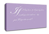 Music Quote If I Lay Here If I Just Snow Patrol 2 Lilac Canvas Wall Art