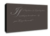 Music Quote If I Lay Here If I Just Snow Patrol 2 Chocolate Canvas Wall Art