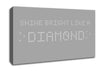 Music Quote Shine Bright Rihanna Grey White Canvas Wall Art