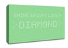 Music Quote Shine Bright Rihanna Green Canvas Wall Art
