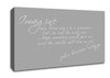 Music Quote Imagine John Lennon Grey White Canvas Wall Art