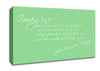 Music Quote Imagine John Lennon Green Canvas Wall Art