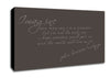 Music Quote Imagine John Lennon Chocolate Canvas Wall Art