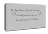 Music Quote If I Lay Here Snow Patrol Grey Canvas Wall Art