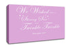 Nursery Quote We Wished Upon A Shining Star Pink Canvas Wall Art