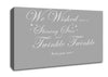 Nursery Quote We Wished Upon A Shining Star Grey White Canvas Wall Art