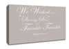 Nursery Quote We Wished Upon A Shining Star Beige Canvas Wall Art